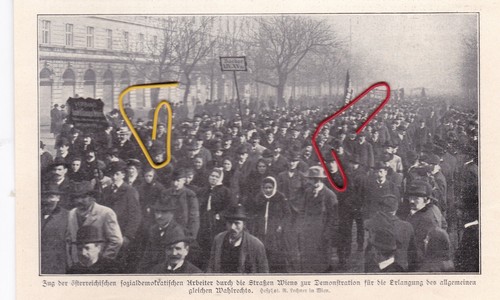Wien 1905 demonstration - 1905, für