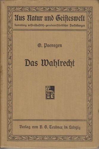 Das wahlrecht aus - 'aus, natur