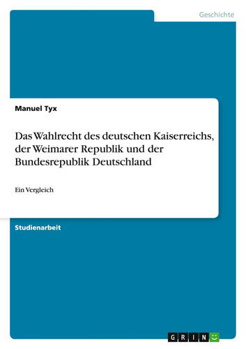 Das wahlrecht des deutschen - das,