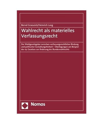 Wahlrecht als materielles