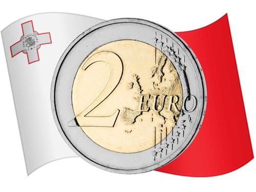 Euro gedenkmünze malta - 2,