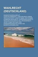 Wahlrecht buch - |,