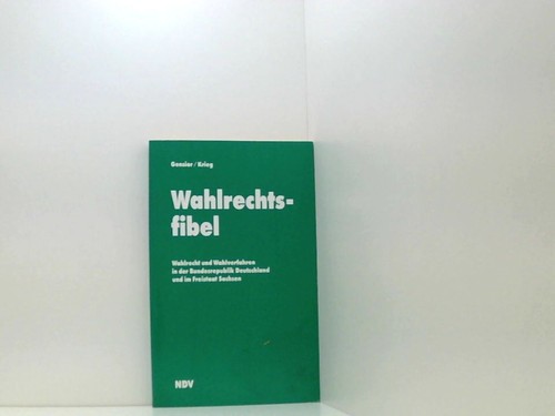 Wahlrechtsfibel wahlrecht und - wahlrecht,