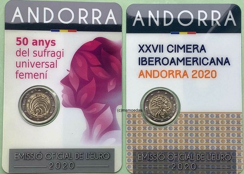 Andorra euro coincard - 2x,